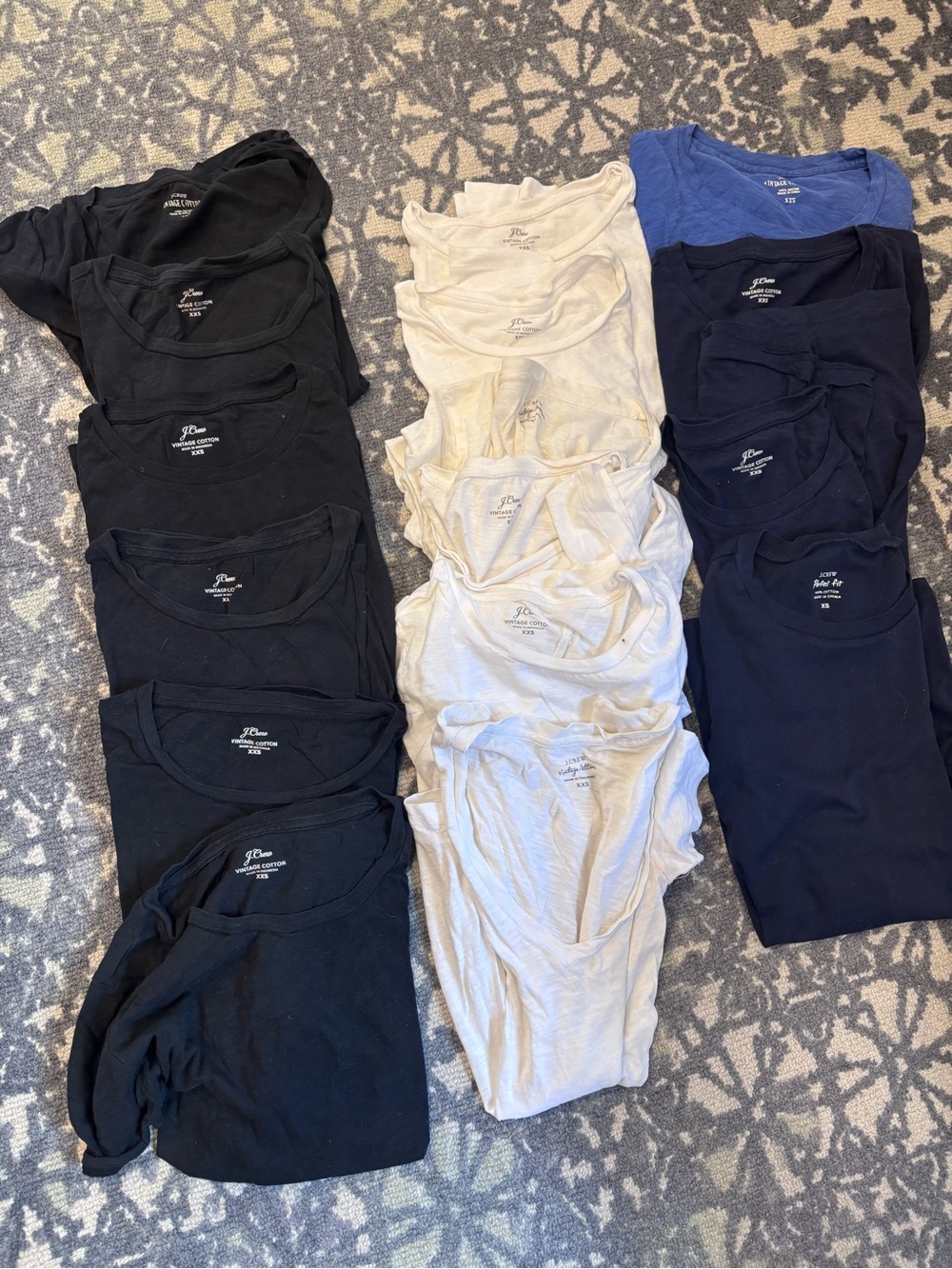 J.Crew women's 16 tshirt bundle, size XXS/XS